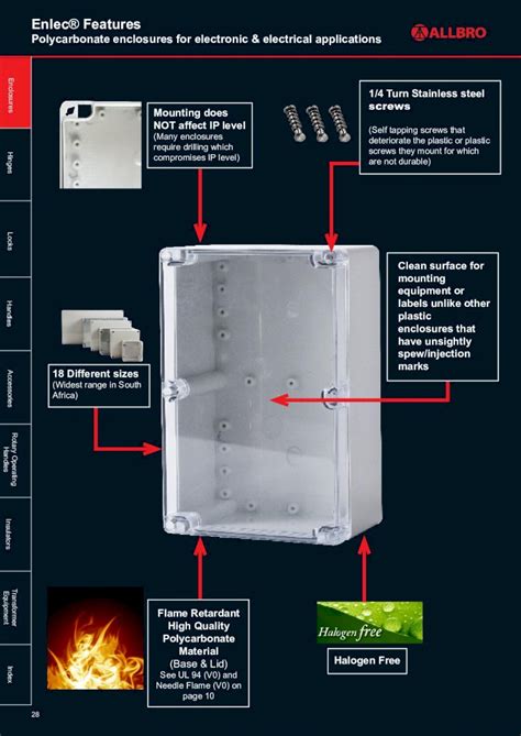 electrical enclosures south africa|allbro catalogue.